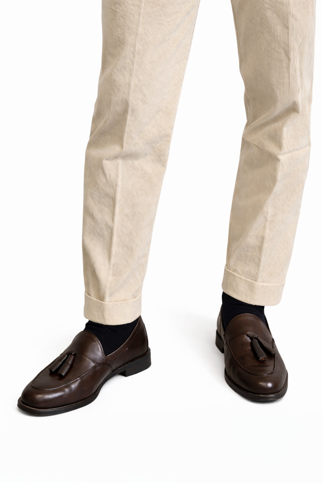 本革タッセル ローファー