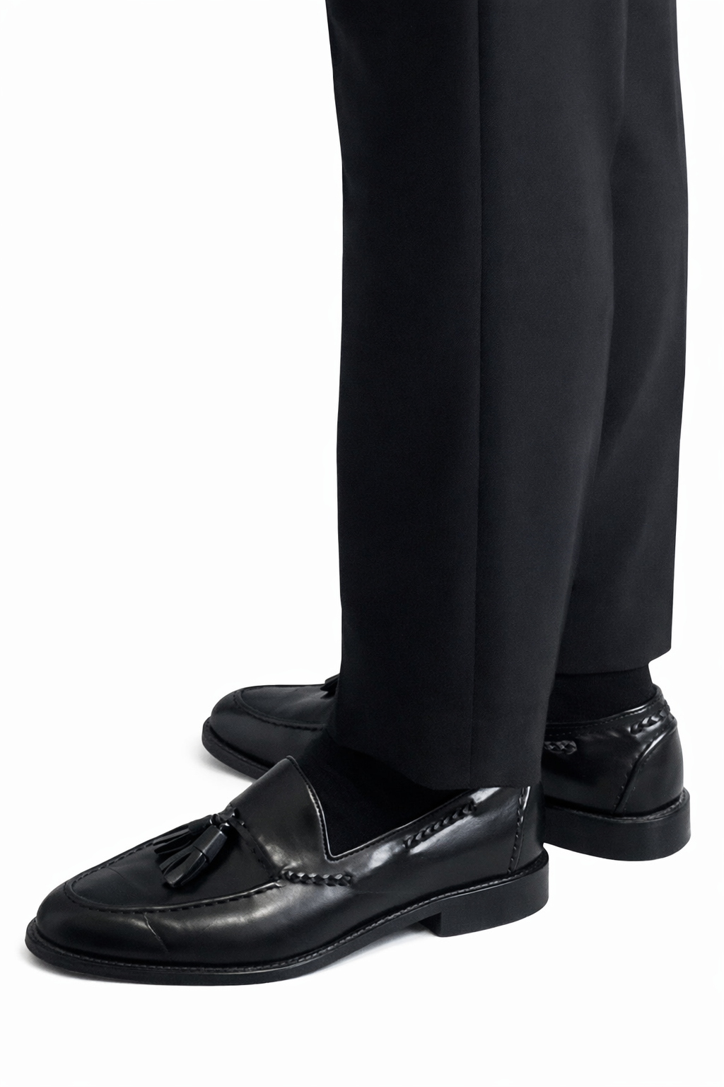 本革タッセル ローファー