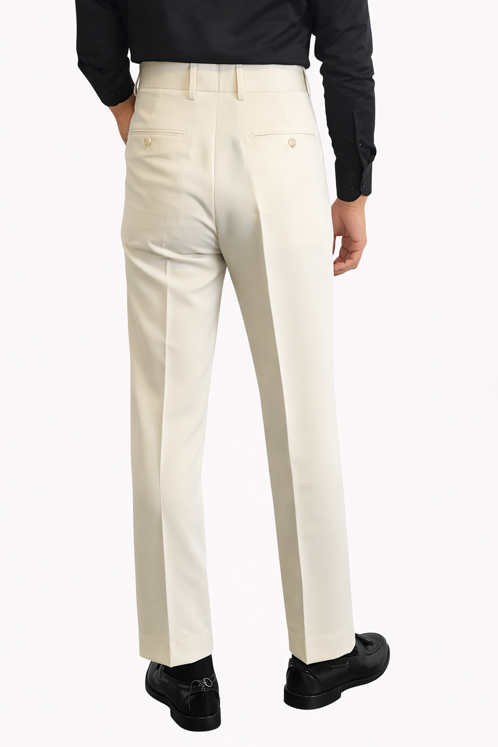 ベルトレス ドレスパンツ