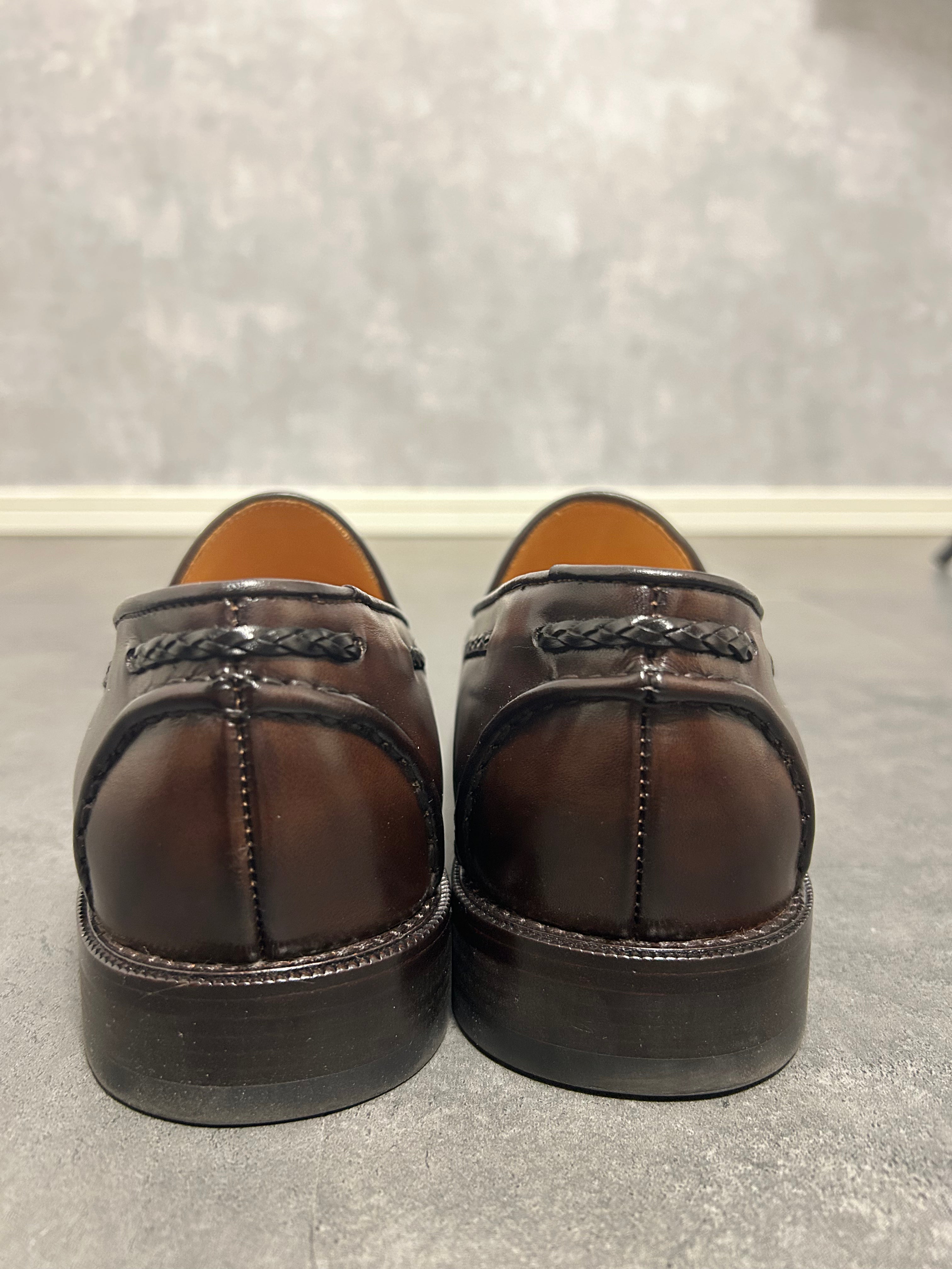 本革タッセル ローファー