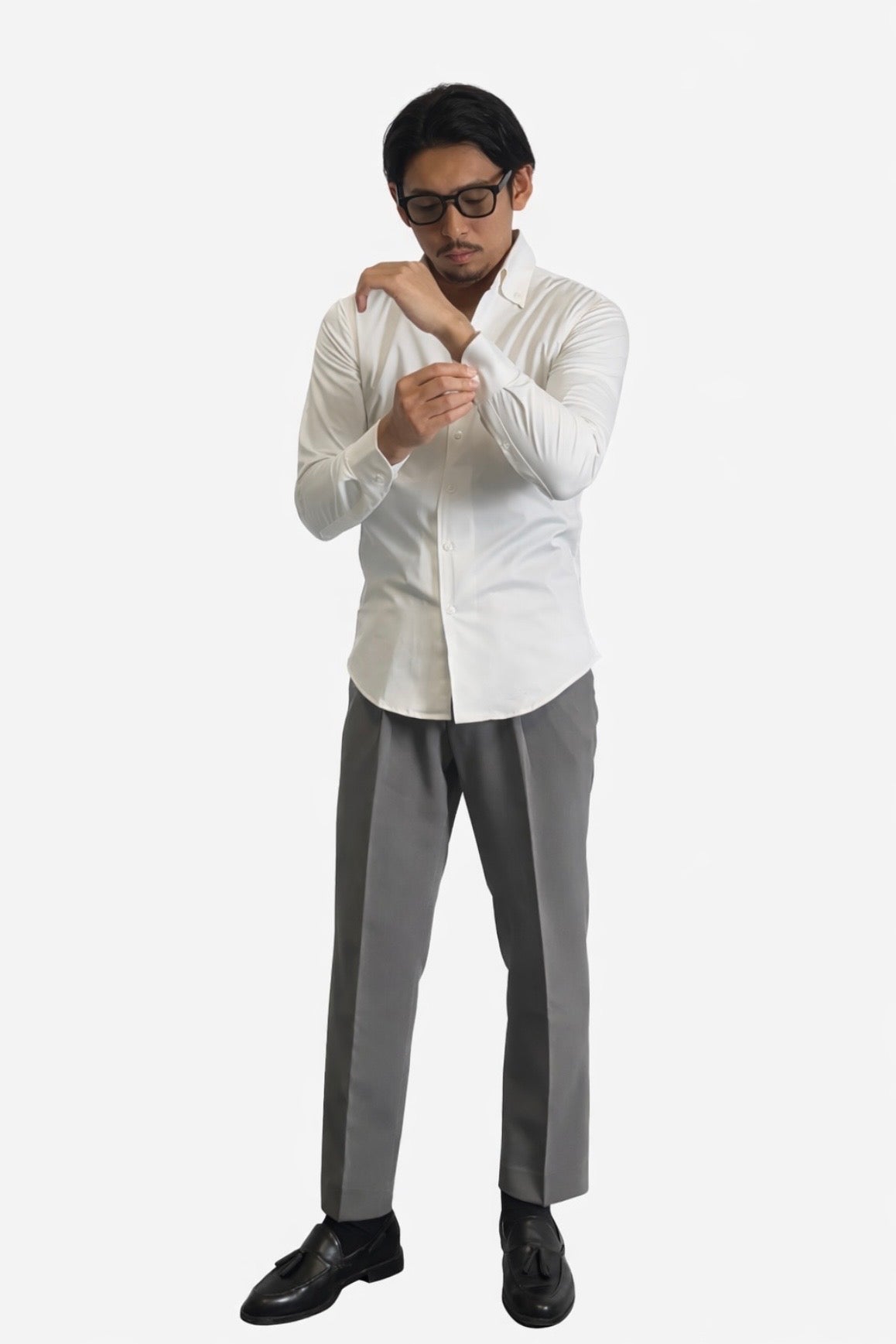 イタリアン スリムフィットシャツ